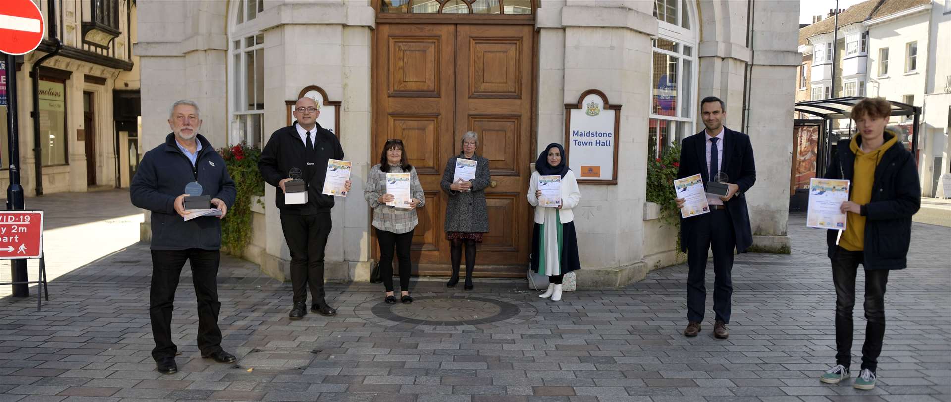 From left: Paul Mahoney, Jason Brown, Karen Burrows, Sandra Hobbs, Reshmi Kalam, Mark Chatley and Thomas Elphick. Picture: Barry Goodwin.