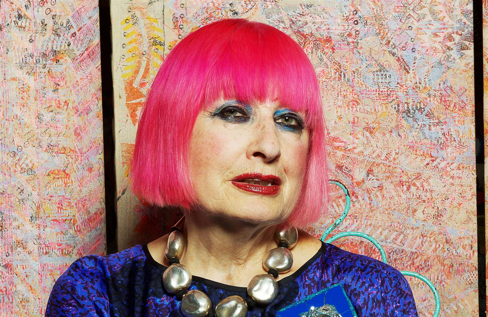 Zandra Rhodes, fashion designer. Picture: Sarah Mireya (61915122)