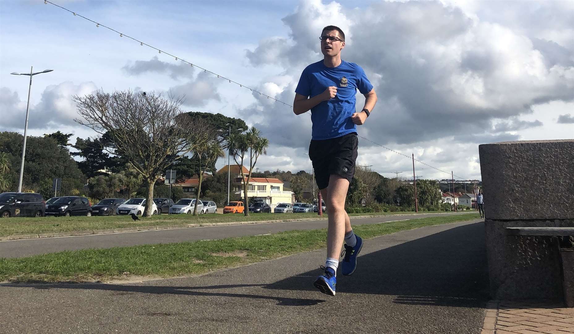 Matthew training for the London Marathon