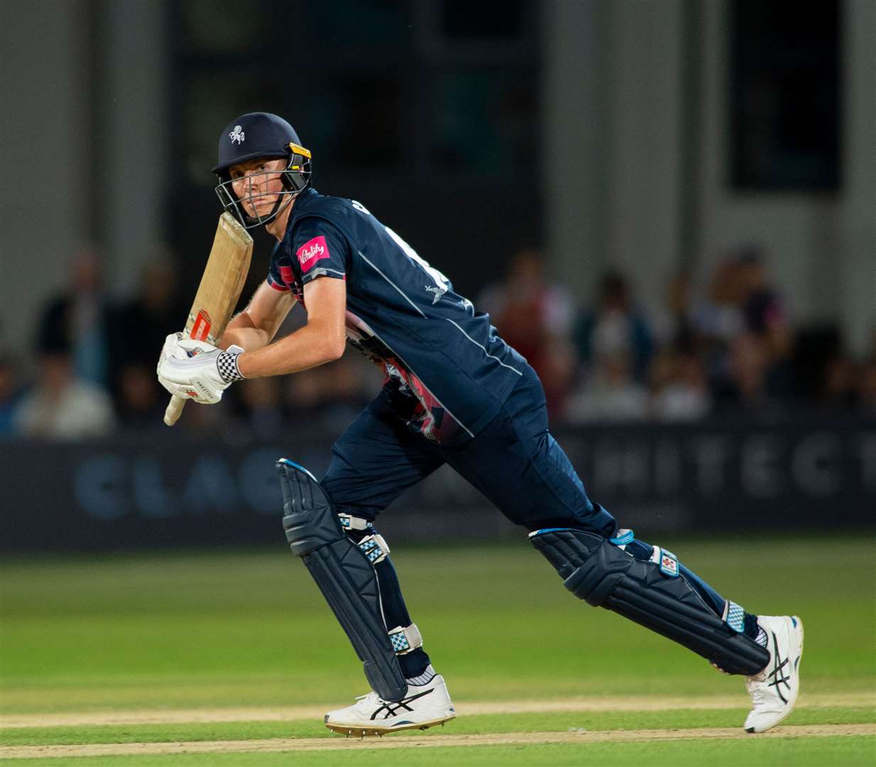 Zak Crawley on the way to his half century against Surrey. Picture:Ady Kerry