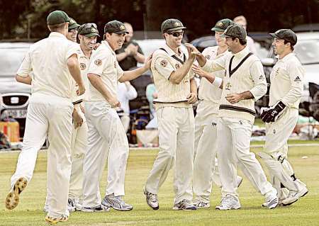 Australia players celebrate