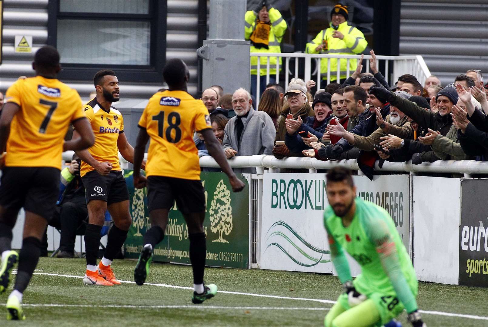 Maidstone take the lead against Torquay Picture: Sean Aidan