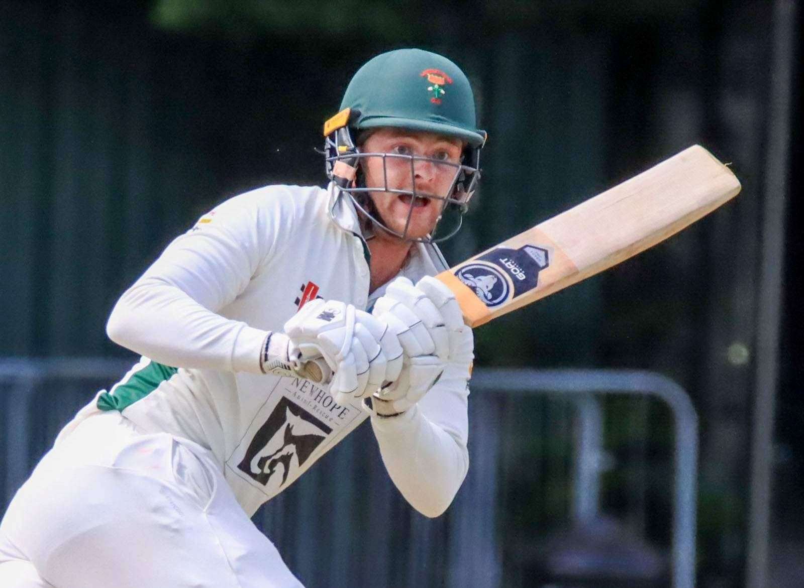 Jack Laraman top scored for Lordswood with 52 in their eight-wicket Kent League Premier Division defeat at home against Hayes on Saturday. Picture: Allen Hollands