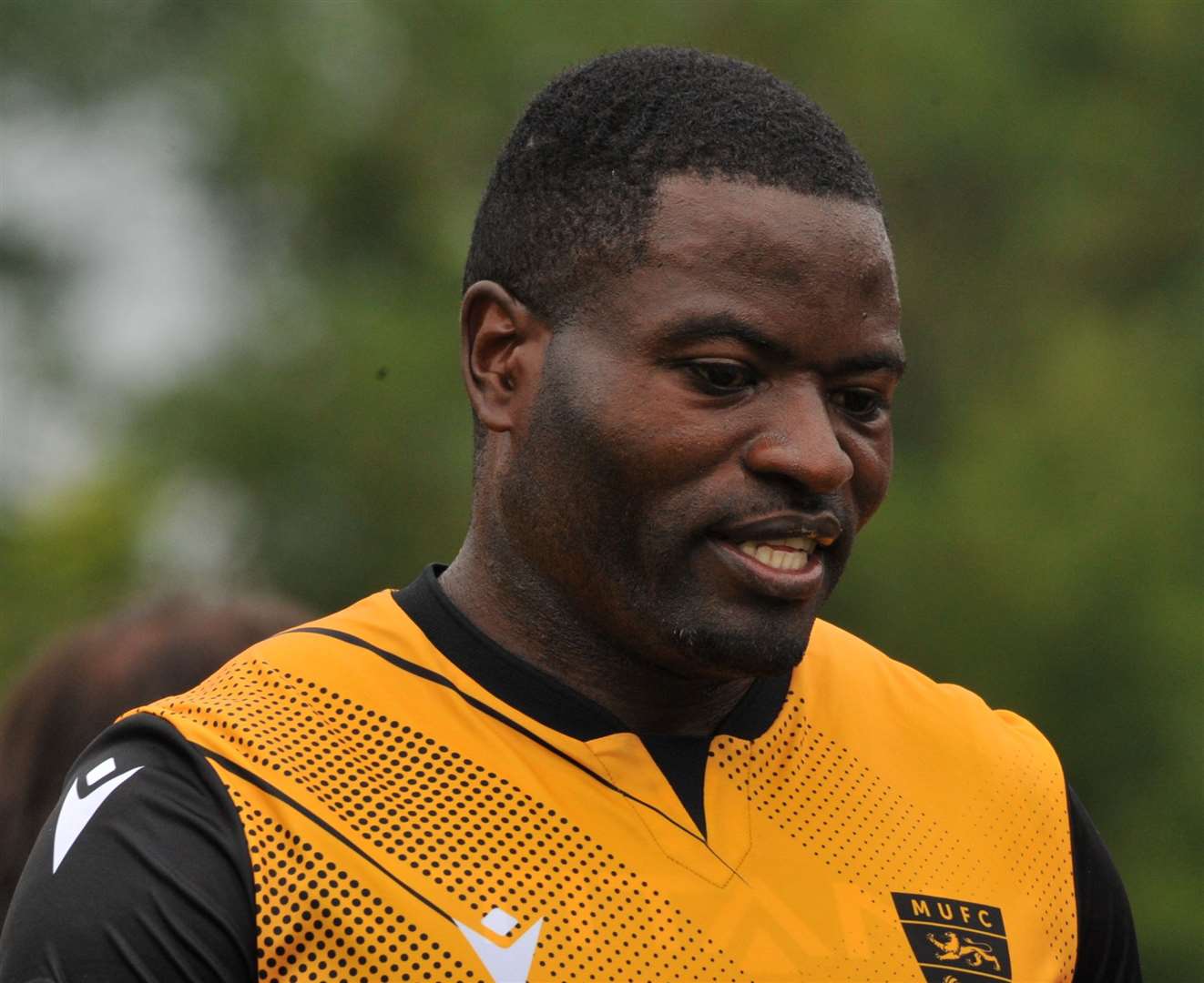 Maidstone United caretaker boss George Elokobi. Picture: Steve Terrell