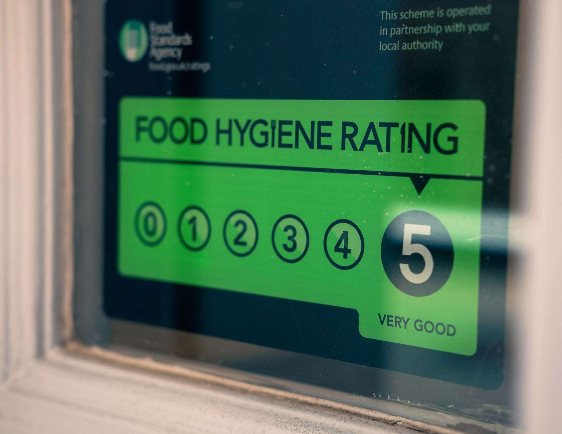 Food hygiene ratings range from zero to five. Credit: istock/Jim Collins