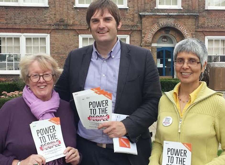 Petitoners took to Dover high street to campaign against a trade deal involving the US and EU