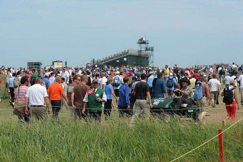 The tournament at Sandwich in 2011. Picture by Terry Scott