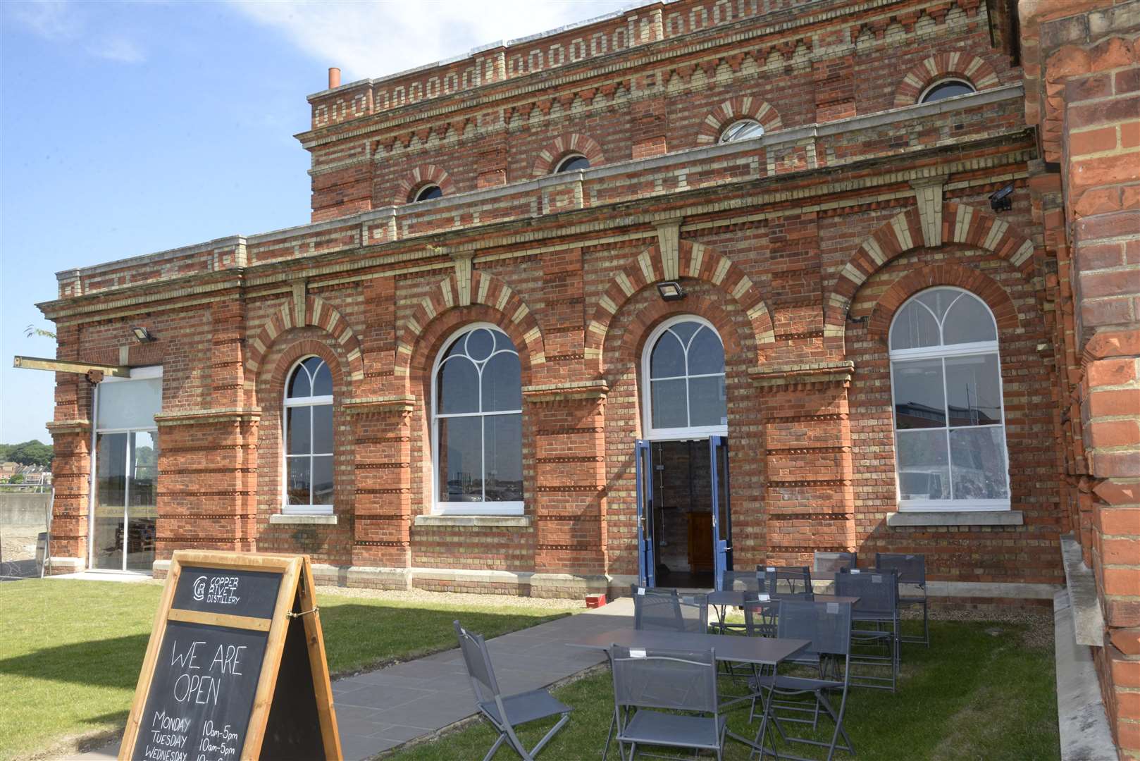 The Copper Rivet Distillery at Chatham Maritime. Picture: Chris Davey