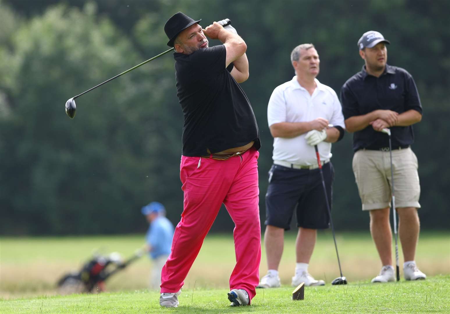 Neil Ruddock on the 9th at Kingsnorth Golf Club. Picture: Matt Bristow