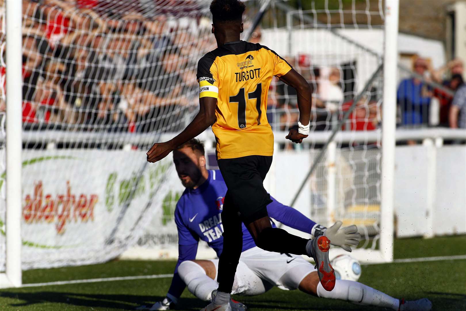 Blair Turgott's FA Cup wonder goal for Maidstone against Leyton Orient. Picture: Sean Aidan