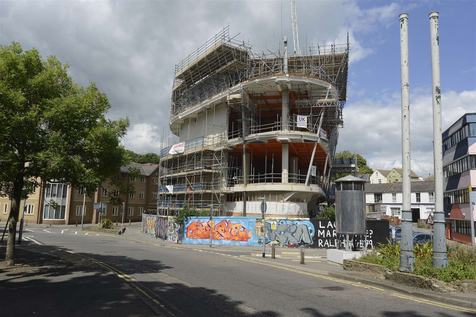 Folkestone Skate Park takes shape..Picture: Paul Amos.