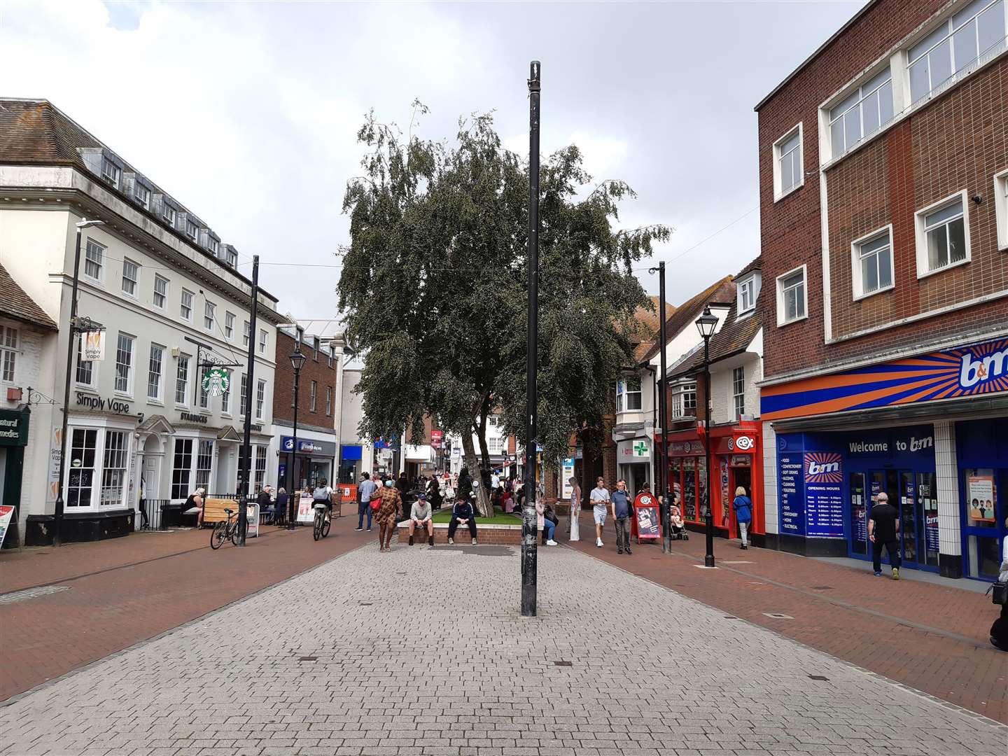 A dispersal order covers the town centre