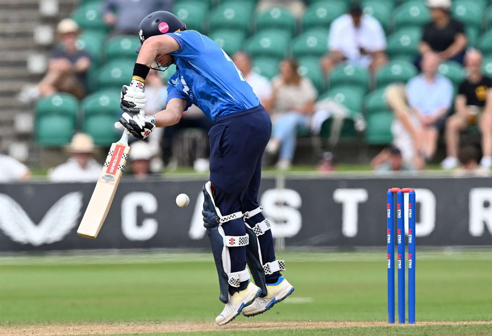 Harry Finch looked good for 23 before he was trapped lbw. Picture: Keith Gillard