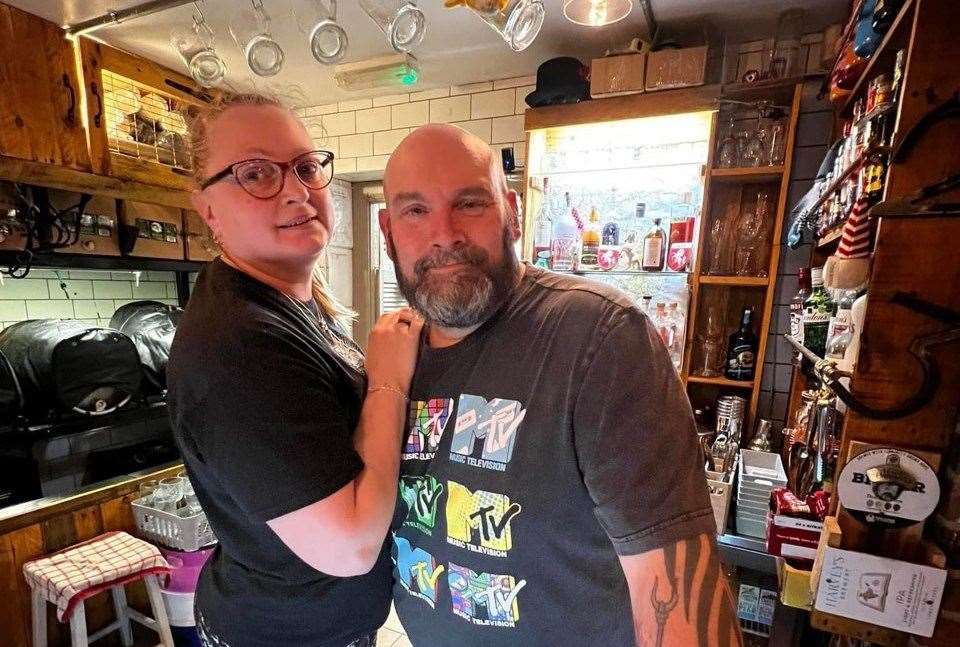 Duncan and Claire Randall own The Dog House micropub on the Evegate Business Estate in Ashford. Picture: Jay Goodsell/Curtis Warren