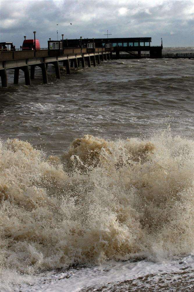 A man was rescued from the water by Deal Pier