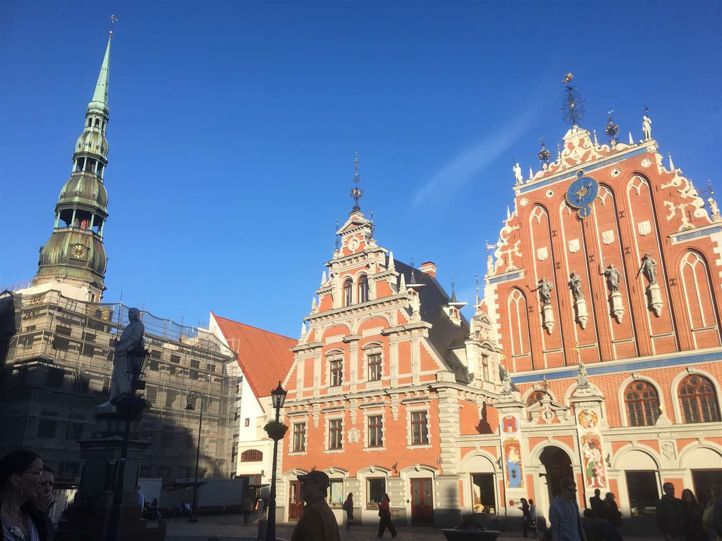 St Peter's Church and The House of the Blackheads, Riga, Latvia. Picture: Ed McConnell