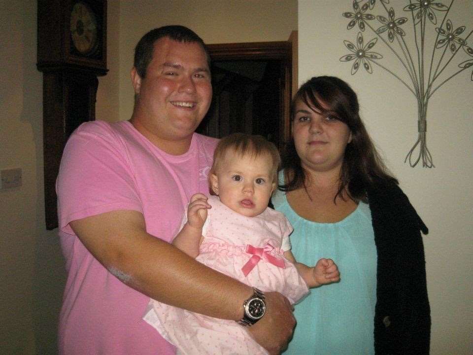 Louise Whiteman and Tony Ford with their daughther Maya. (1221059)