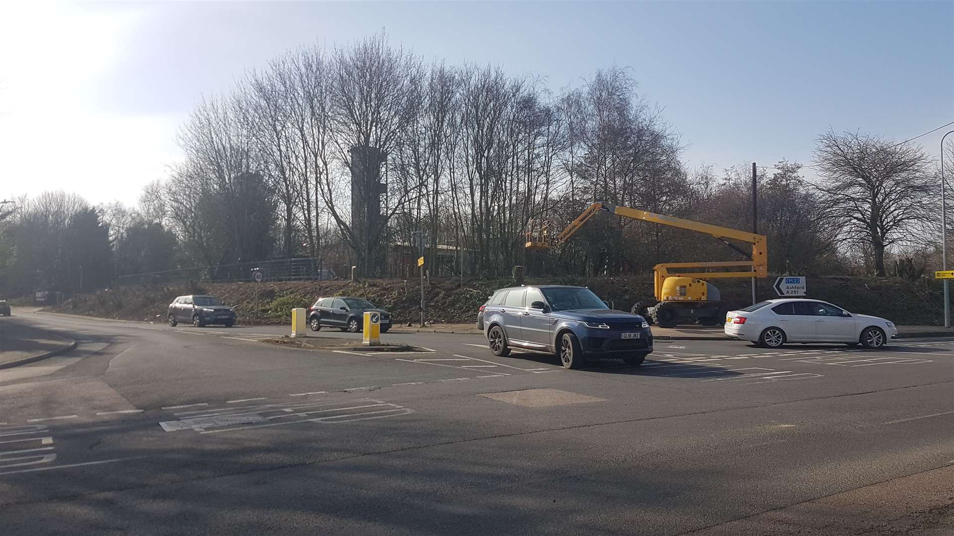 Preliminary work at A2 and A251 junction is now complete but the three-way traffic light system needs to be installed