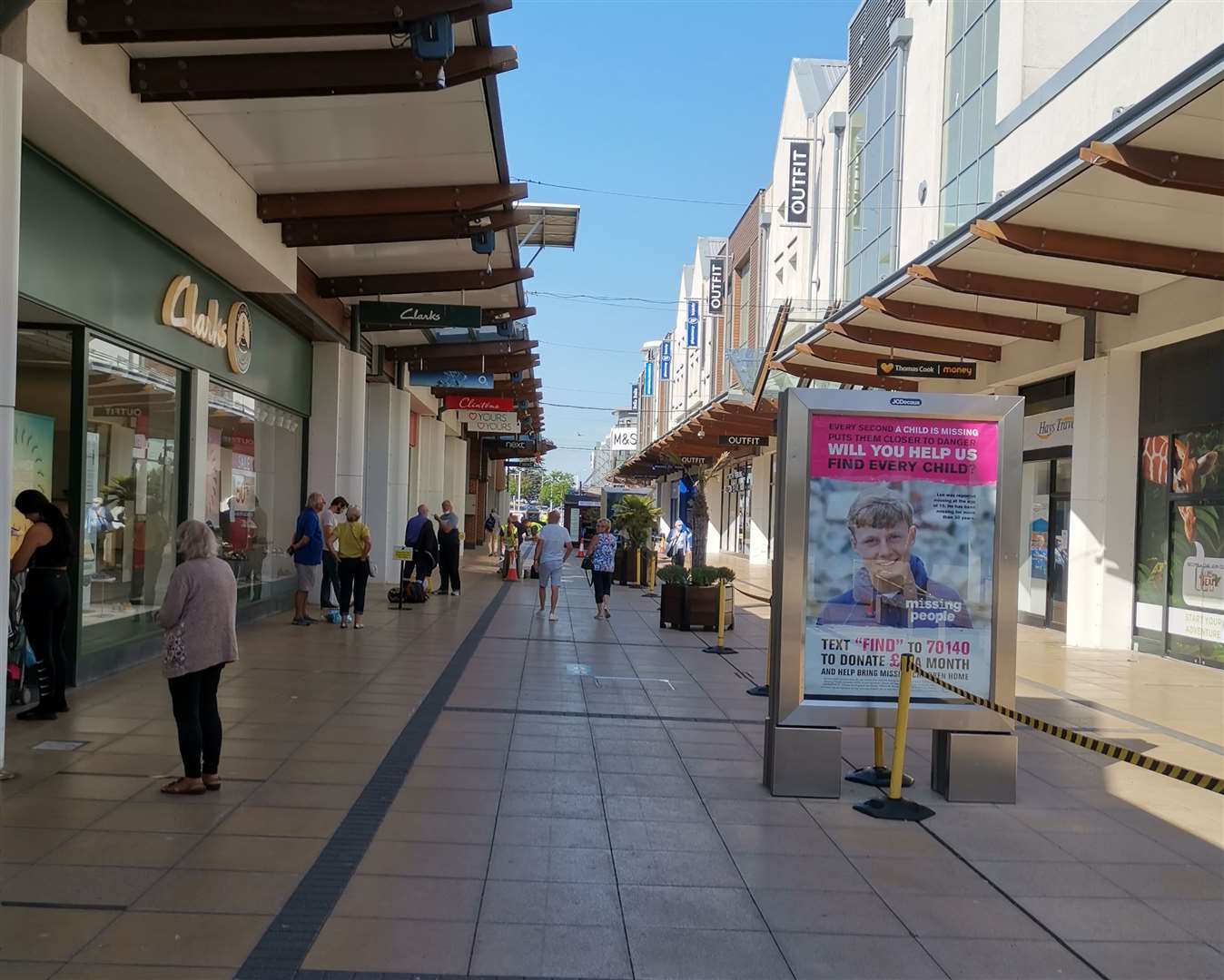 Debenhams at Westwood Cross reopened yesterday when the centre welcomed back shoppers