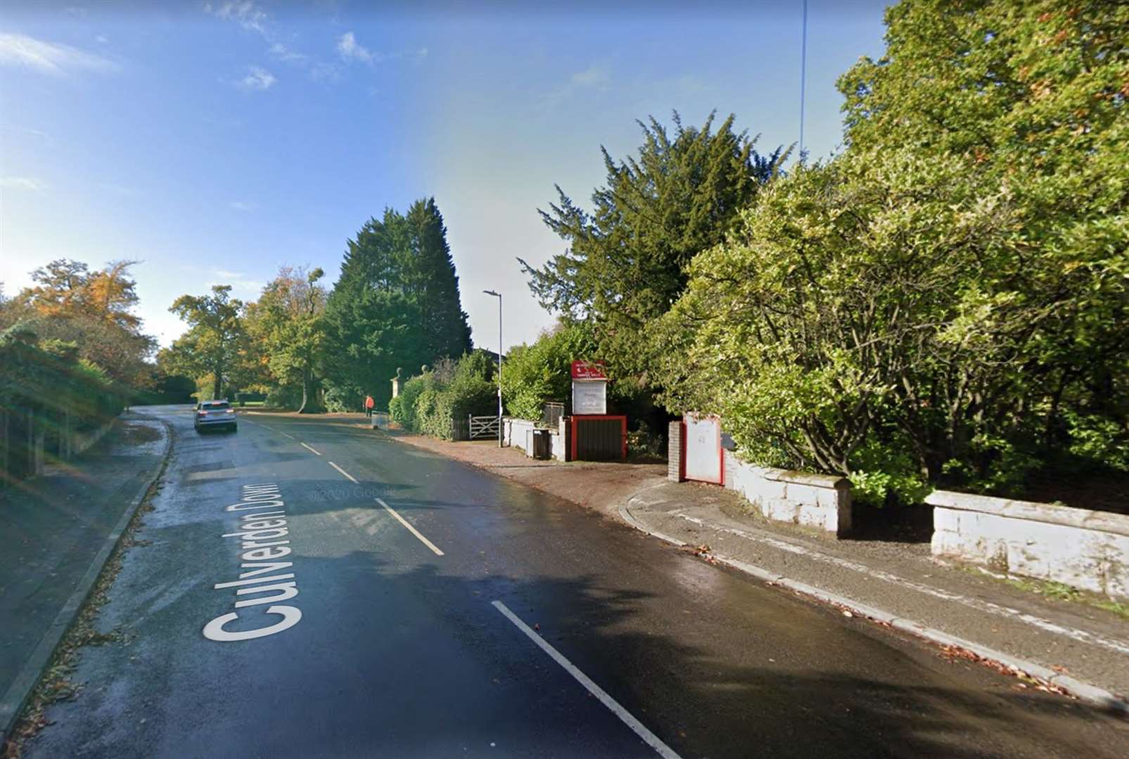 The pedestrian was hit along Culverden Down in Tunbridge Wells. Picture: Google