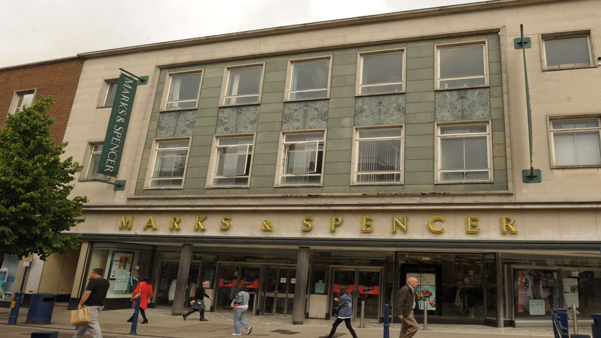 Marks and Spencer in Gravesend before it closed