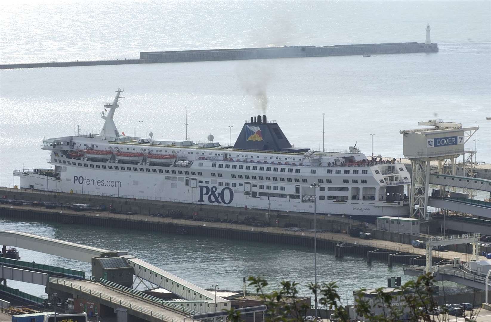 The P&O ferry Pride of Calais leaving Dover Picture by Terry Scott (55610762)