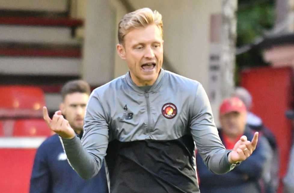 Josh Wright - was in caretaker charge of Ebbsfleet against Aldershot on Tuesday night. Picture: Ed Miller/EUFC