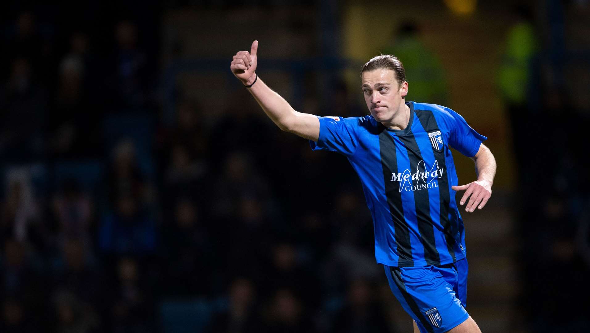 Tom Eaves celebrates one of his many goals, this one against Doncaster