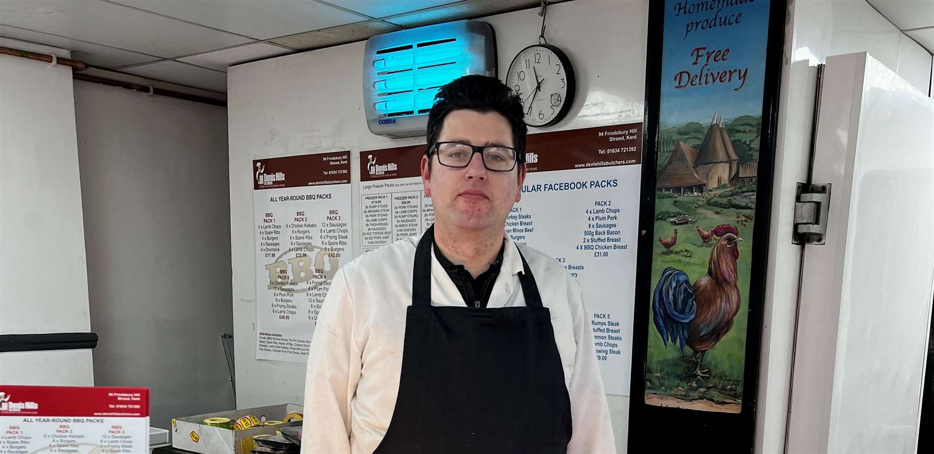 Adam Stone is the manager at Denis Hills Quality Butchers on Frindsbury Hill