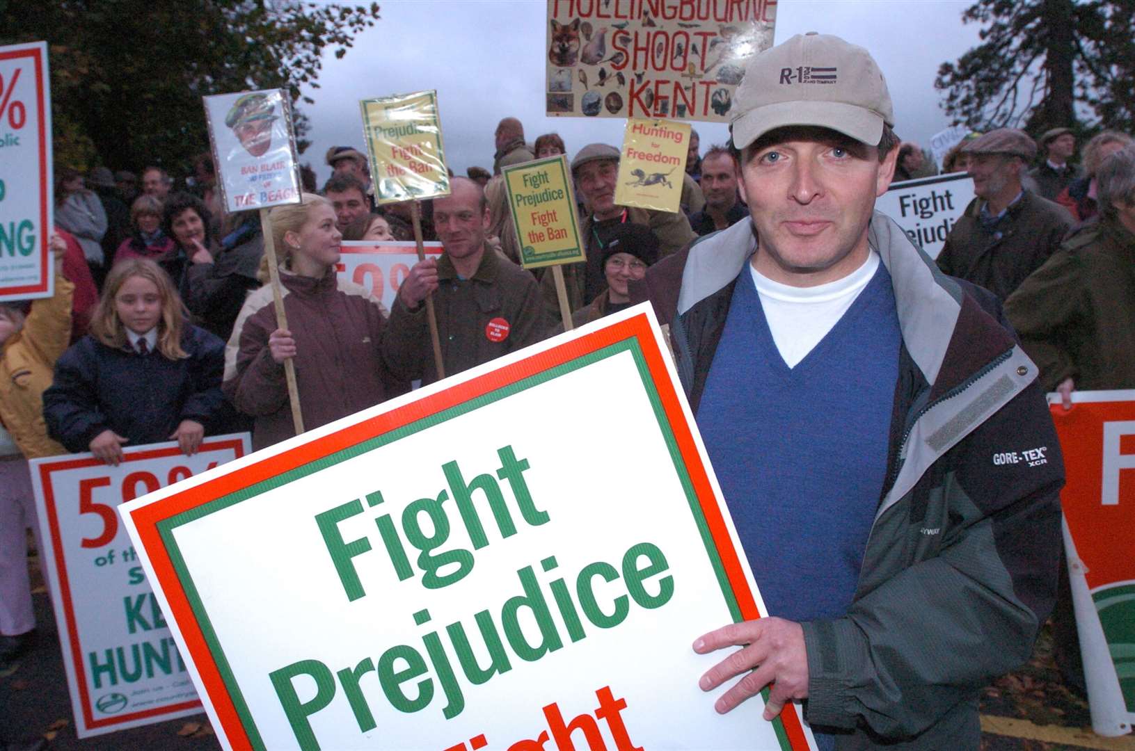 Richard Middleton of the Countryside Alliance with other campaigners.