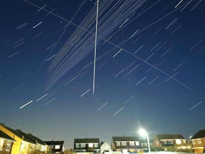 Amateur astronomer Tim Burgess captured busy night time sky in 2020