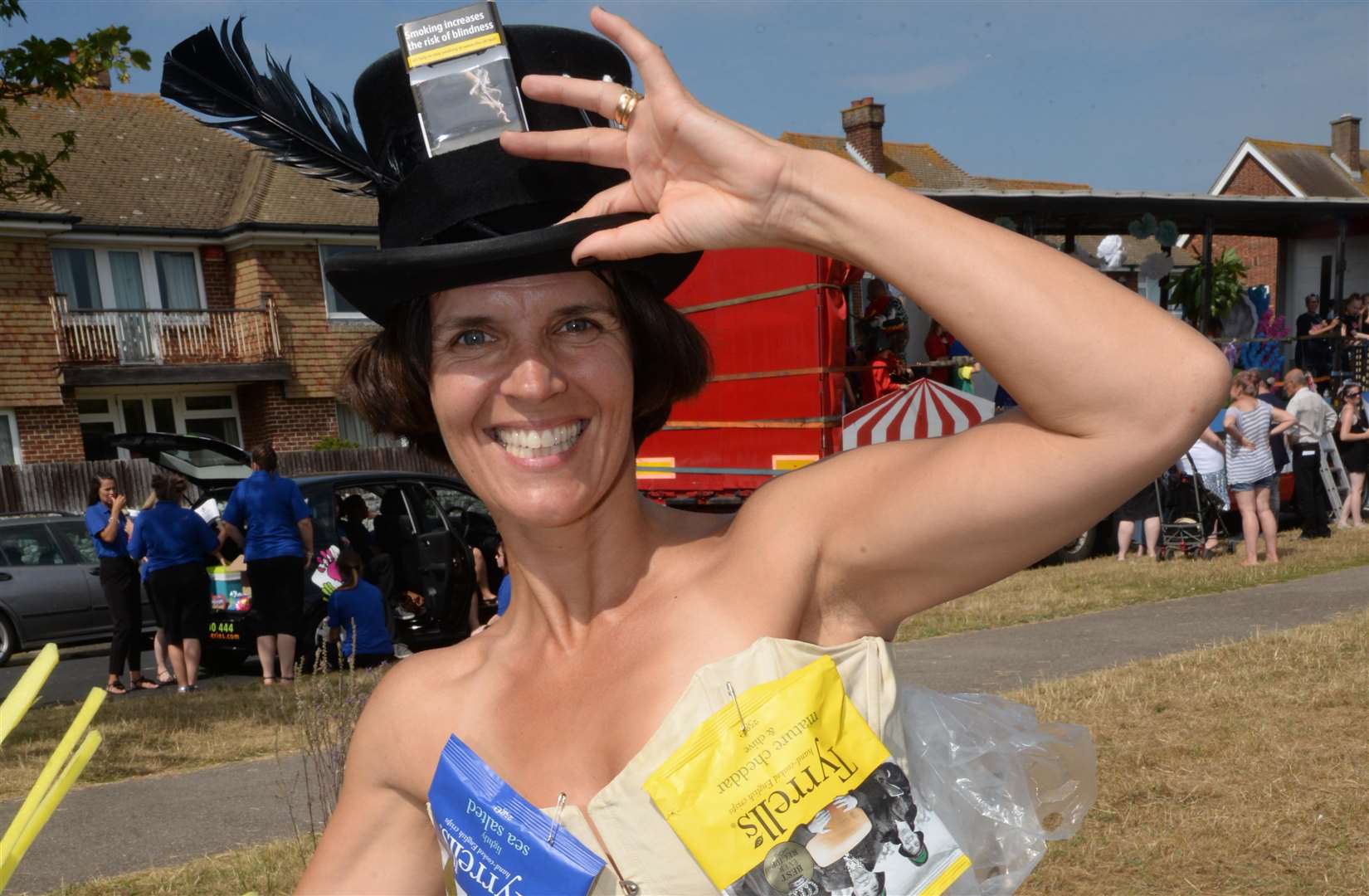 Trudi Jackson of the Addington Street Community Group in the Ramsgate Carnival on Sunday. Picture: Chris Davey... (3195039)