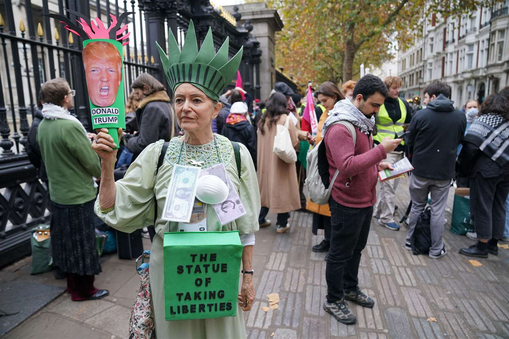 Protesters marched from the British Museum to Downing Street (Jonathan Brady/PA)