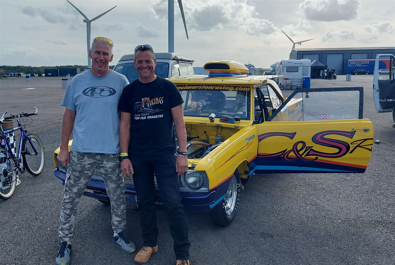 Paul Marston (left) with his car chief Jay O’Dell