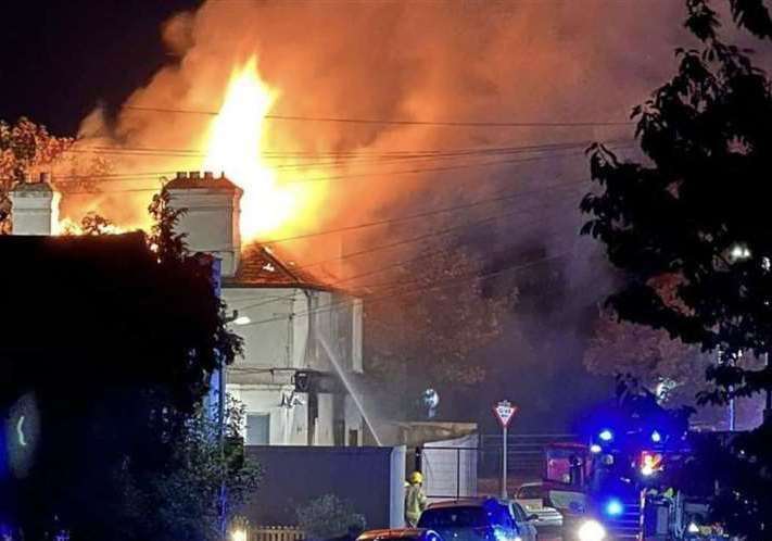 The Chilton Tavern, which suffered a fire two years ago, has now been flattened to make way for homes. Picture: Ruby Astrid