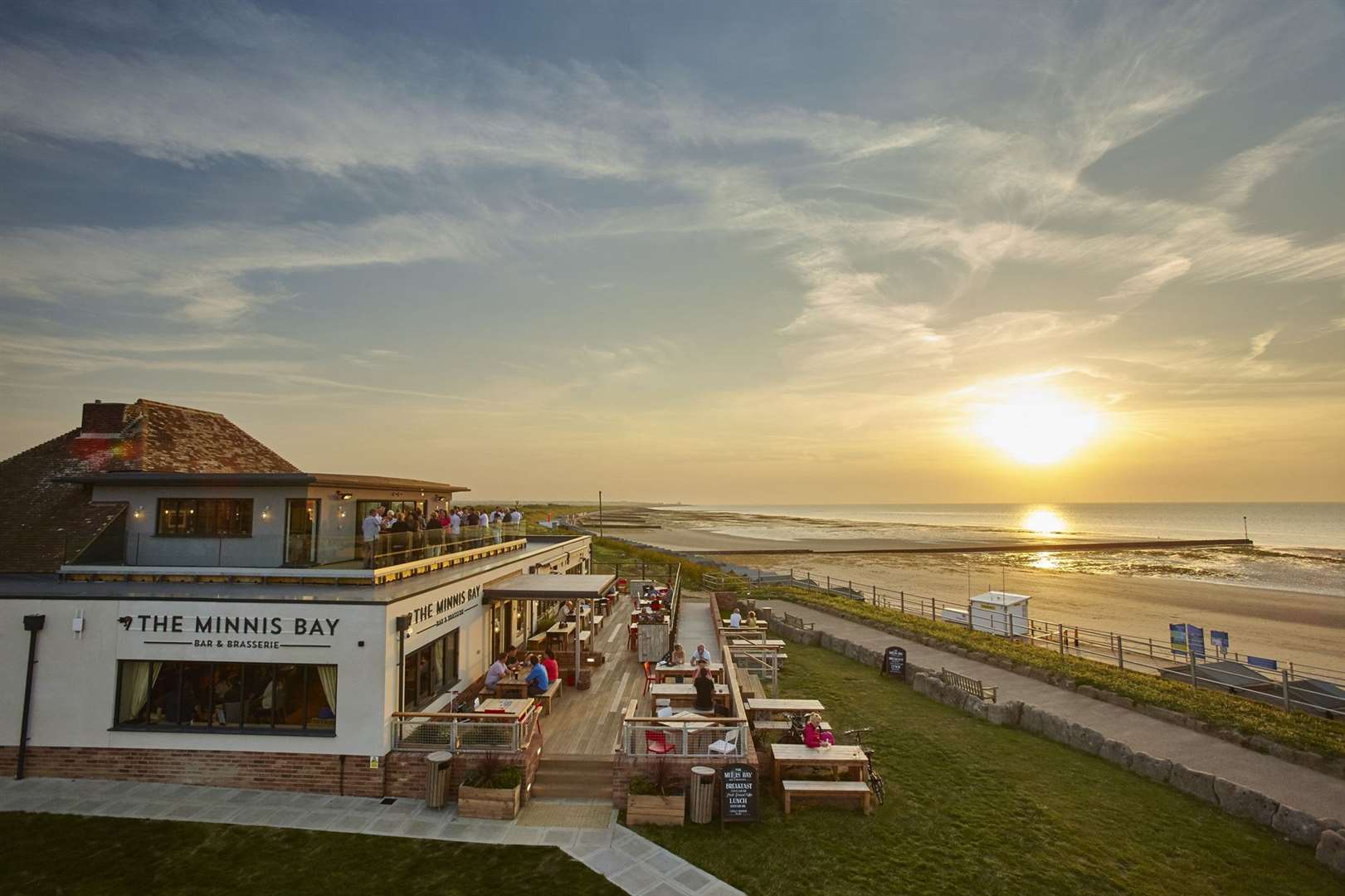 The Minnis Bay Bar and Brasserie is among the locations for the Shepherd Neame pub walks