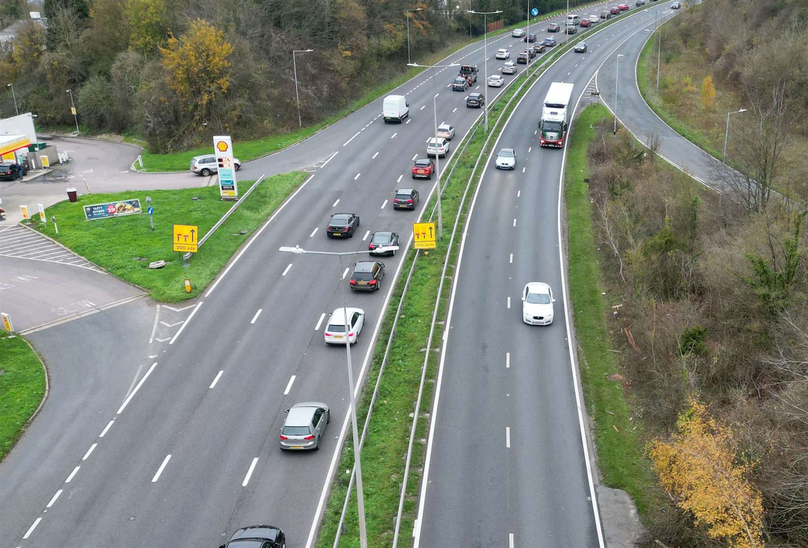 The incident happened on Blue Bell Hill between Maidstone and Chatham. Picture: Barry Goodwin