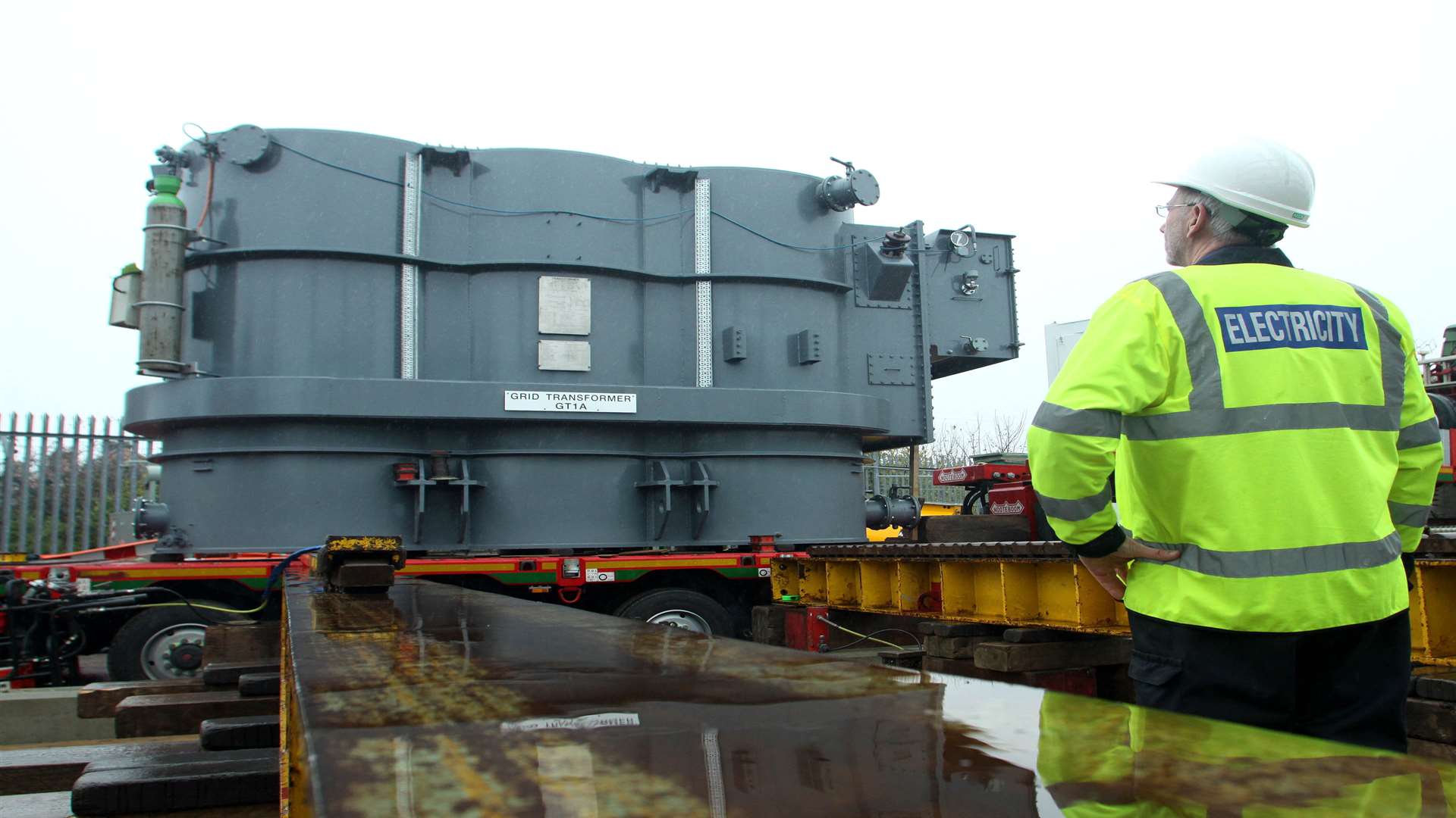 An electricity substation. Stock picture.