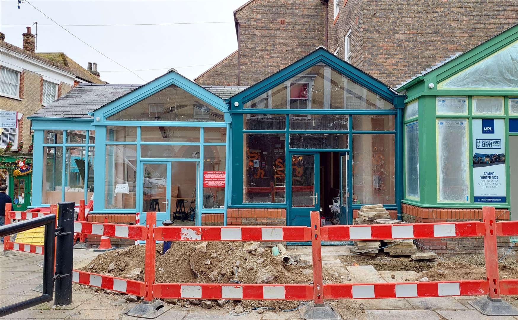 Work is underway to split the former Oriental Buffet restaurant in Folkestone into six units