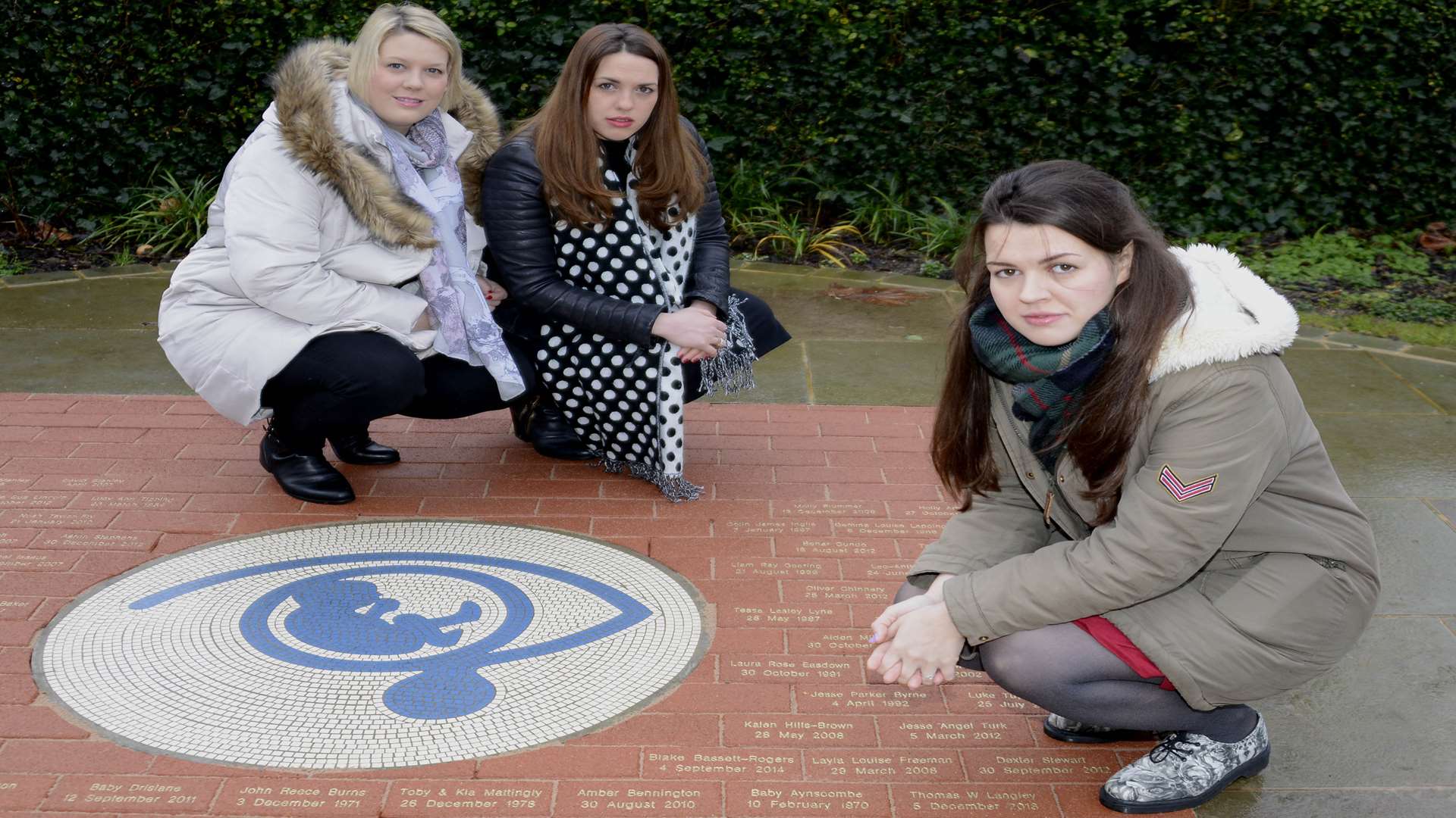 Charlotte Bassett with sisters Georgina Varnals and Leigh Knight