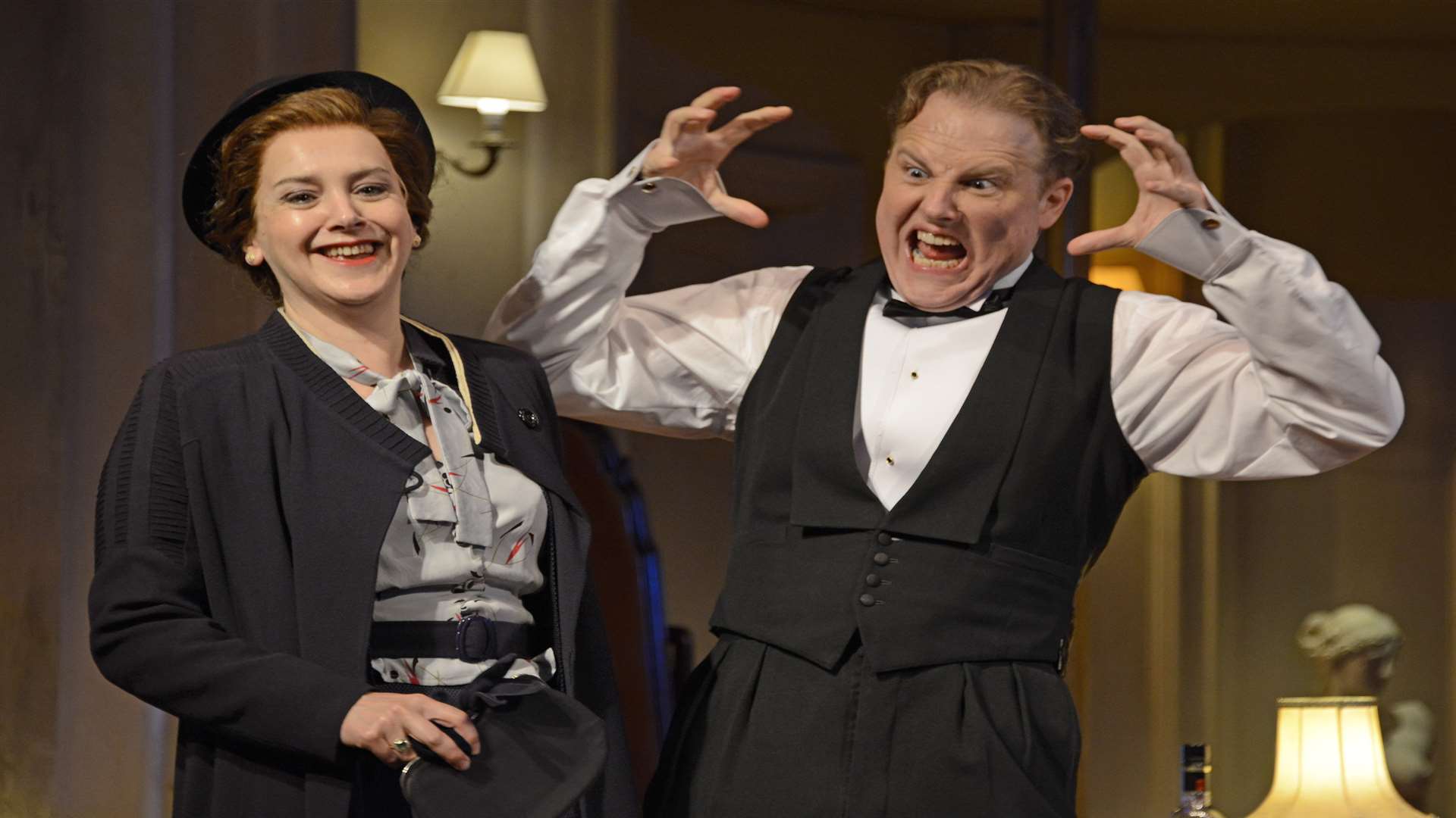 Samuel West with Rebecca Johnson in Noel Coward's Present Laughter. Picture: Nobby Clark