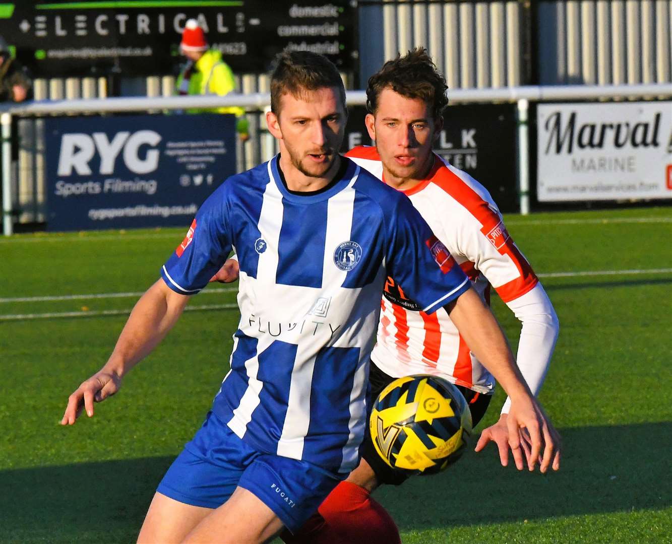 Herne Bay’s Kane Rowland and Michael Salako struck up a successful partnership. Picture: Marc Richards