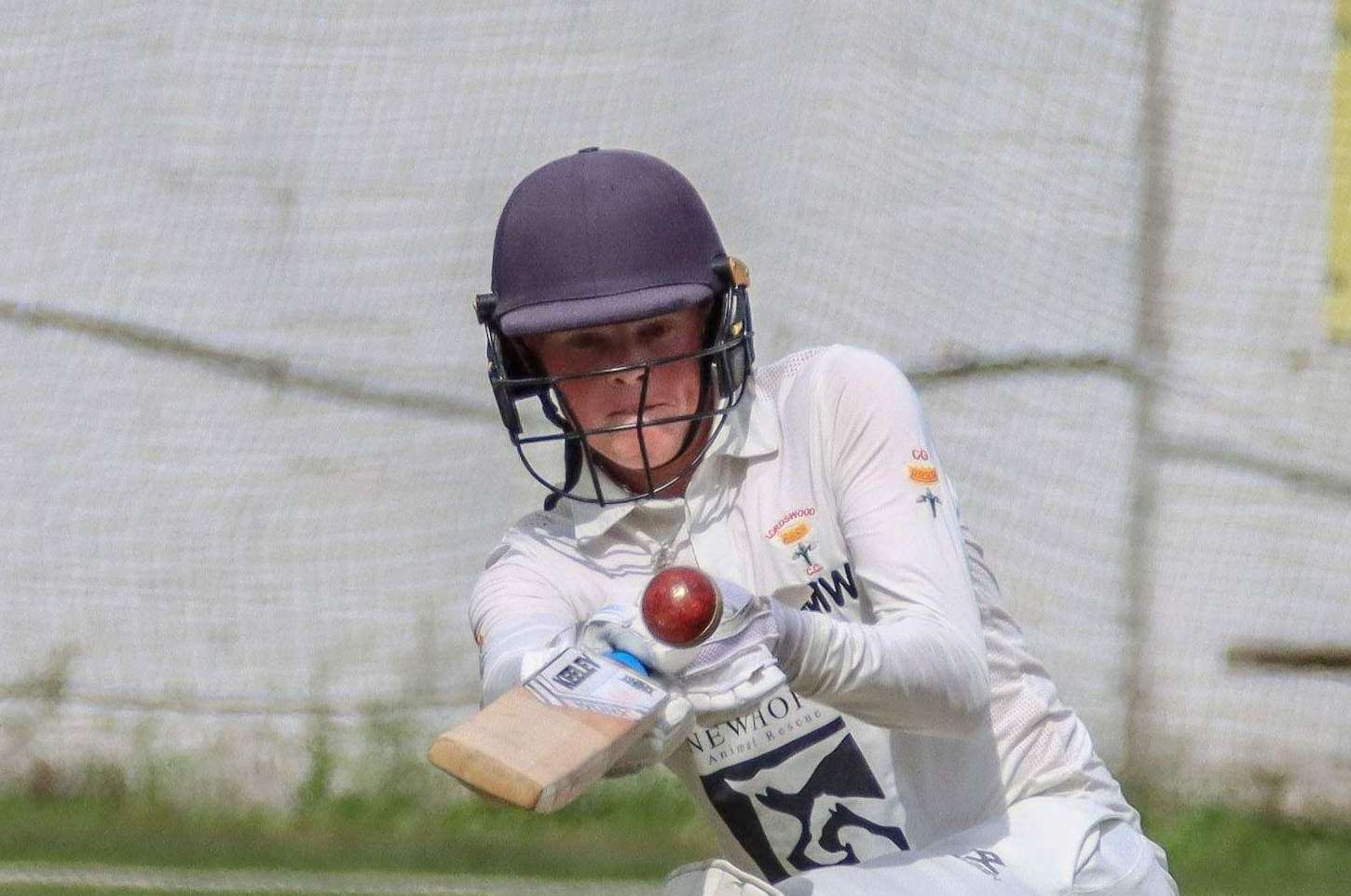 Max Wood - top scored with 70 in Lordswood’s four-run victory at St Lawrence & Highland Court on Saturday. Picture: Allen Hollands