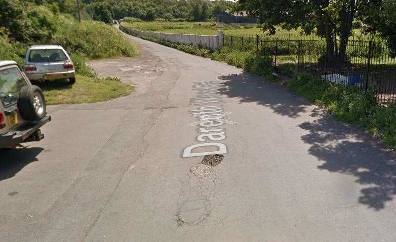 Colin Gardiner parked his car in Darenth Wood Road, Dartford, where there no yellow lines or parking signs. Picture: Google Maps