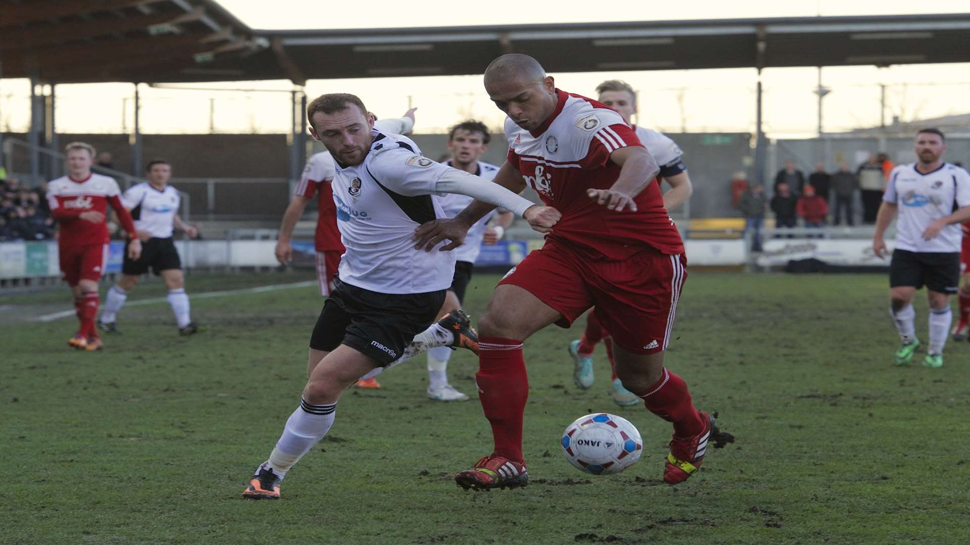 Action from the first meeting between the sides at Princes Park Picture: Andy Payton