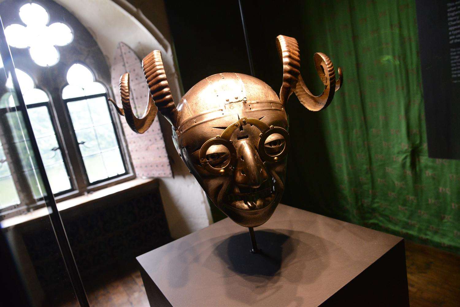 The Horned Helmet, on show at Leeds Castle