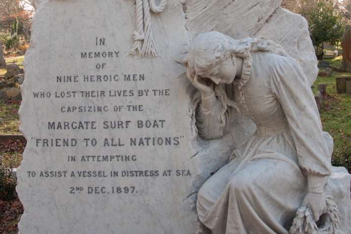 The memorial in Margate. Pic: RNLI