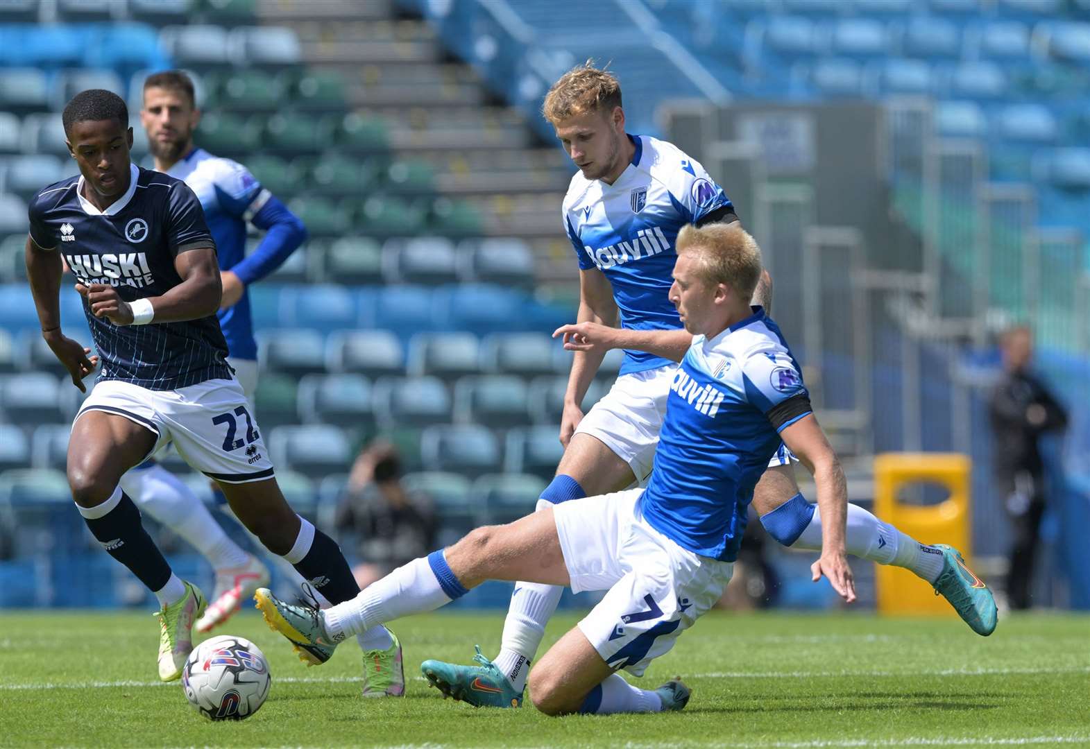 George Lapslie in action for Gillingham Picture: Keith Gillard