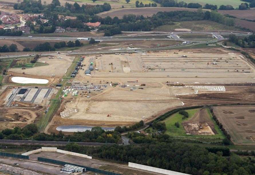 The vast Sevington MOJO site was initially set to be an industrial estate. Picture: Ady Kerry / Ashford Borough Council