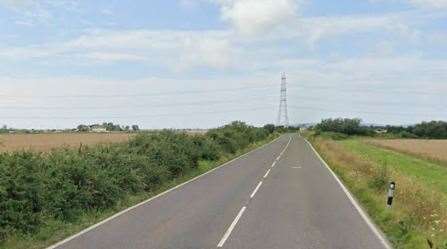 A car transporter tipped over on the A259 Guldesford Lane, Rye. Picture: Google